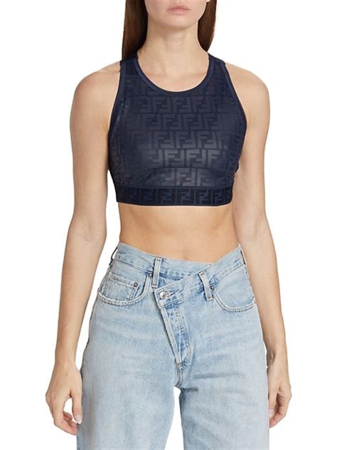 fendi sport bra|fendirama cross back bra.